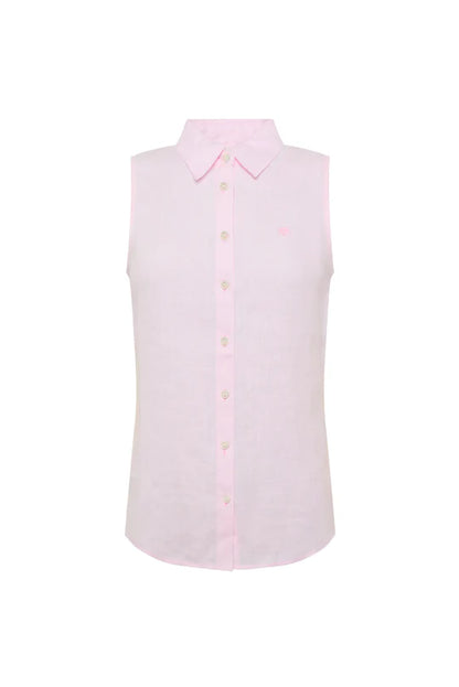 Sleeveless Amalfi Linen Shirt