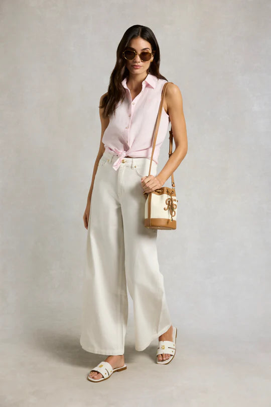Sleeveless Amalfi Linen Shirt