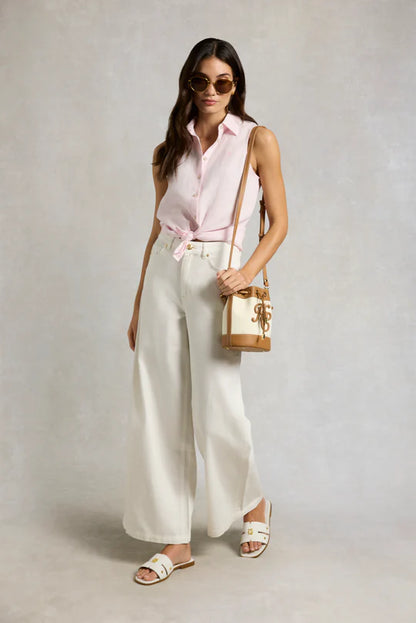 Sleeveless Amalfi Linen Shirt