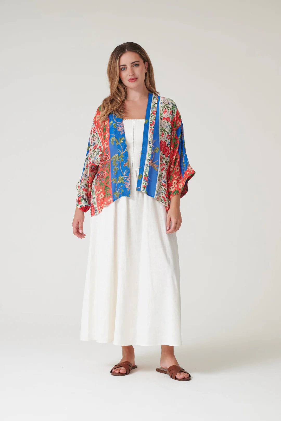 Ribbons Cobalt Kimono