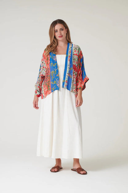Ribbons Cobalt Kimono