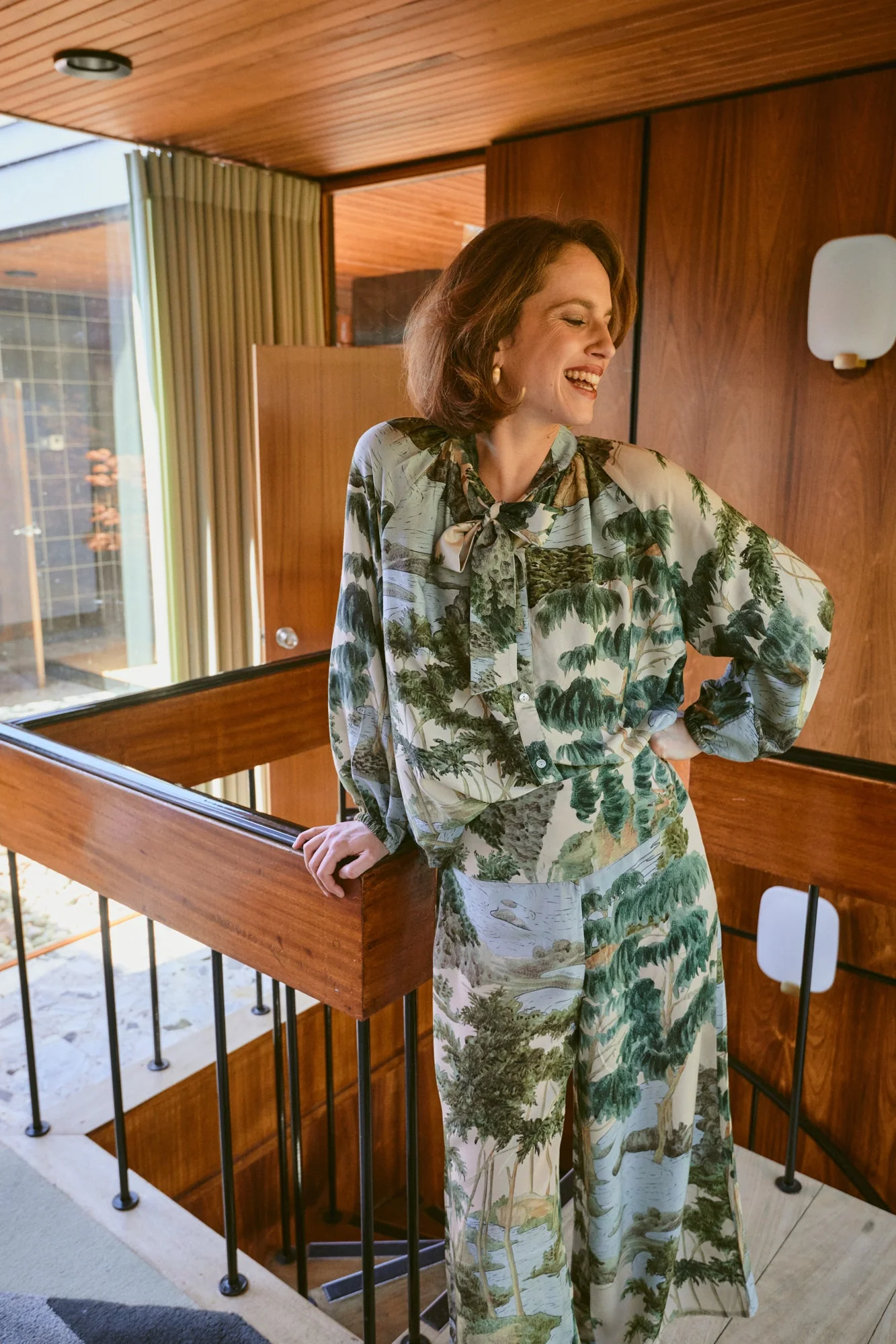 Rivers and Trees Natural Pussy Bow Blouse S/M