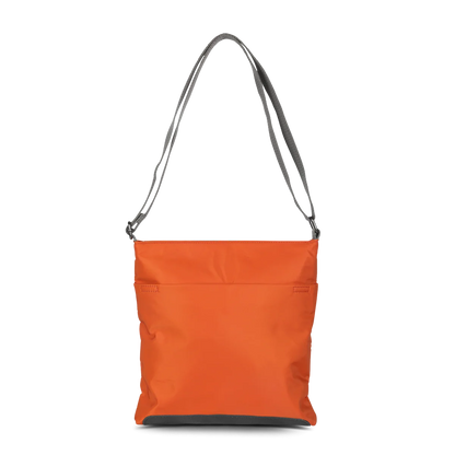 Kennington Crossbody Bag in Burnt Orange Nylon - Medium