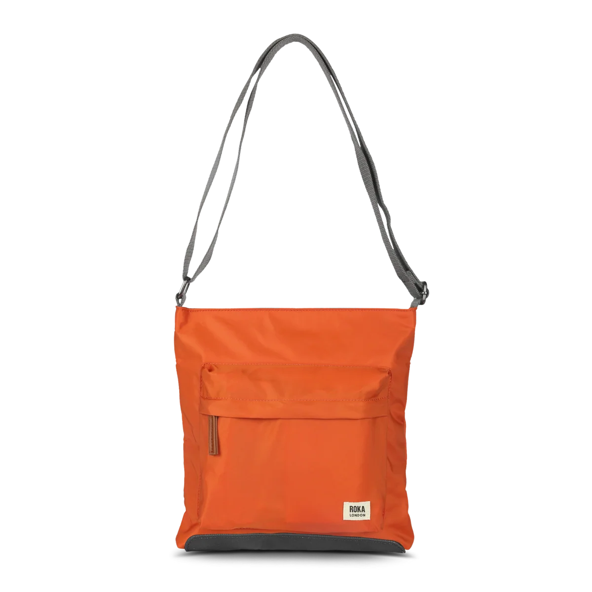 Kennington Crossbody Bag in Burnt Orange Nylon - Medium