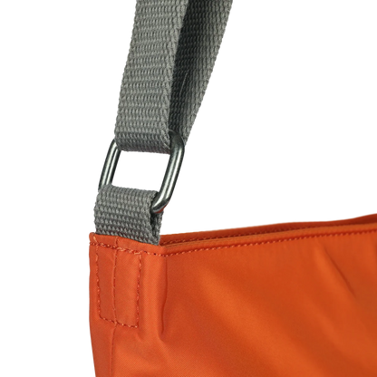 Kennington Crossbody Bag in Burnt Orange Nylon - Medium