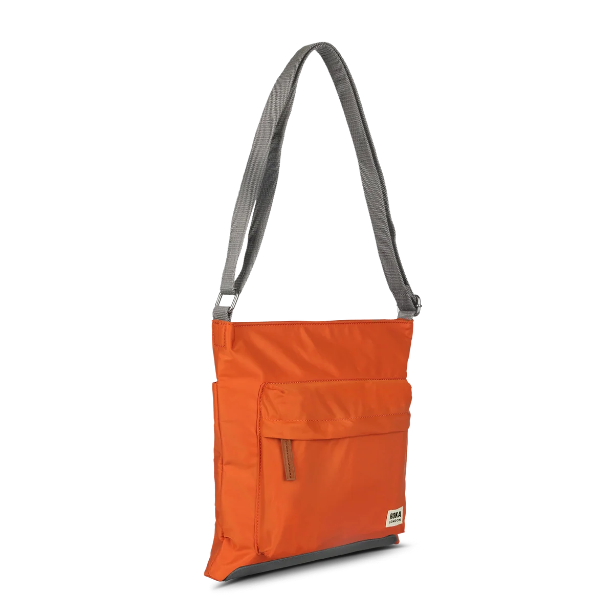 Kennington Crossbody Bag in Burnt Orange Nylon - Medium