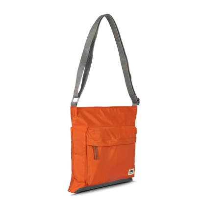 Kennington Crossbody Bag in Burnt Orange Nylon - Medium