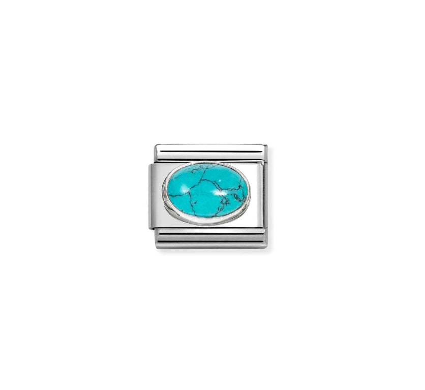 Composable Link, Veined Turquoise stone