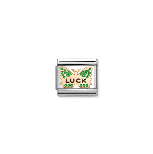 Composable Classic Link Green Butterfly LUCK