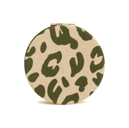 Olive Leopard - Round Compact Mirror