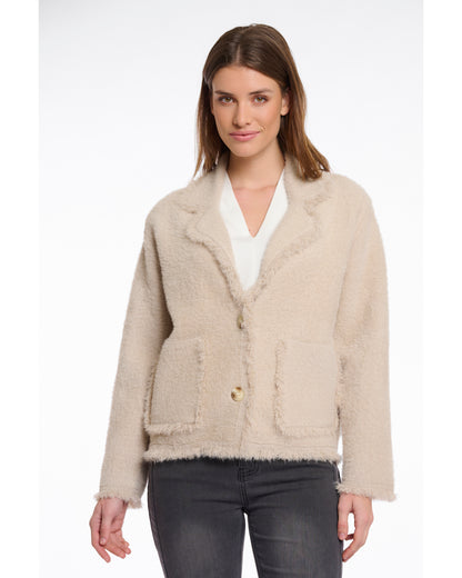 Single Breasted Cardigan with fringes