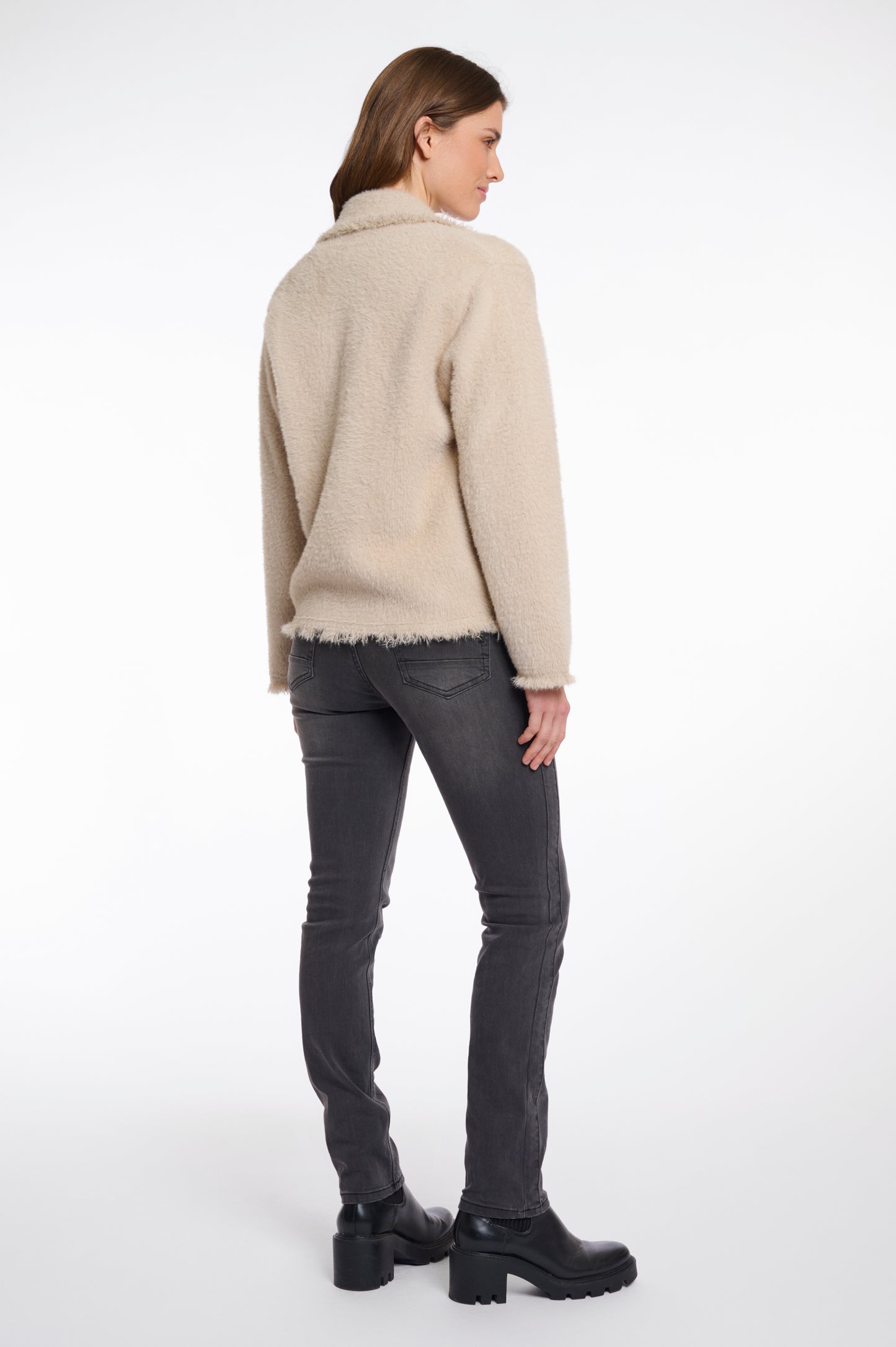 Single Breasted Cardigan with fringes