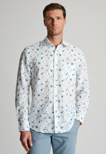 White Spring Flower Shirt