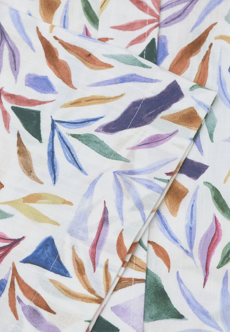 Abstract Leaf Short Sleeve Shirt