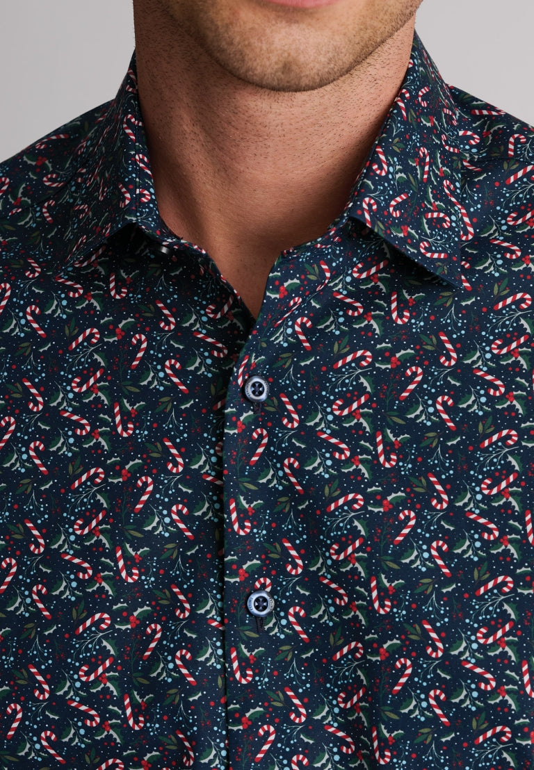 Candy Cane Print Shirt