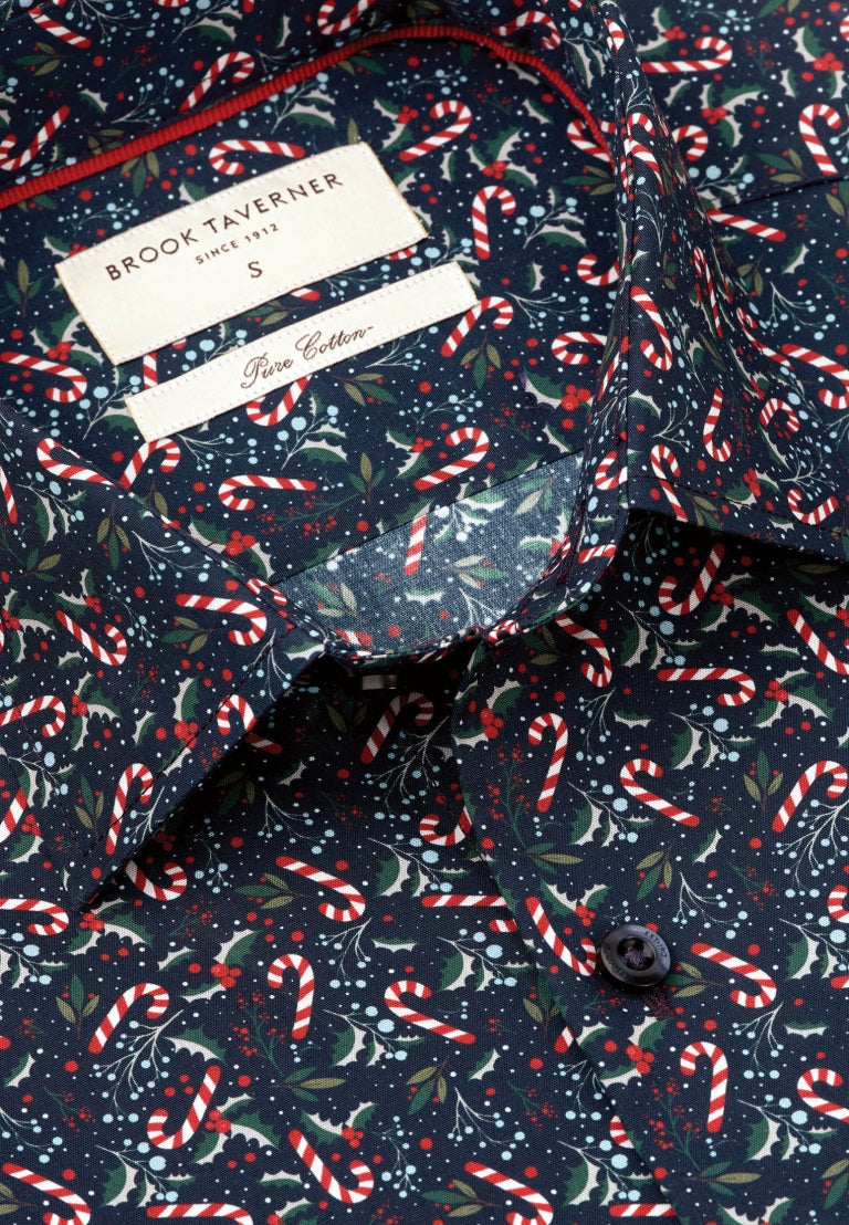 Candy Cane Print Shirt