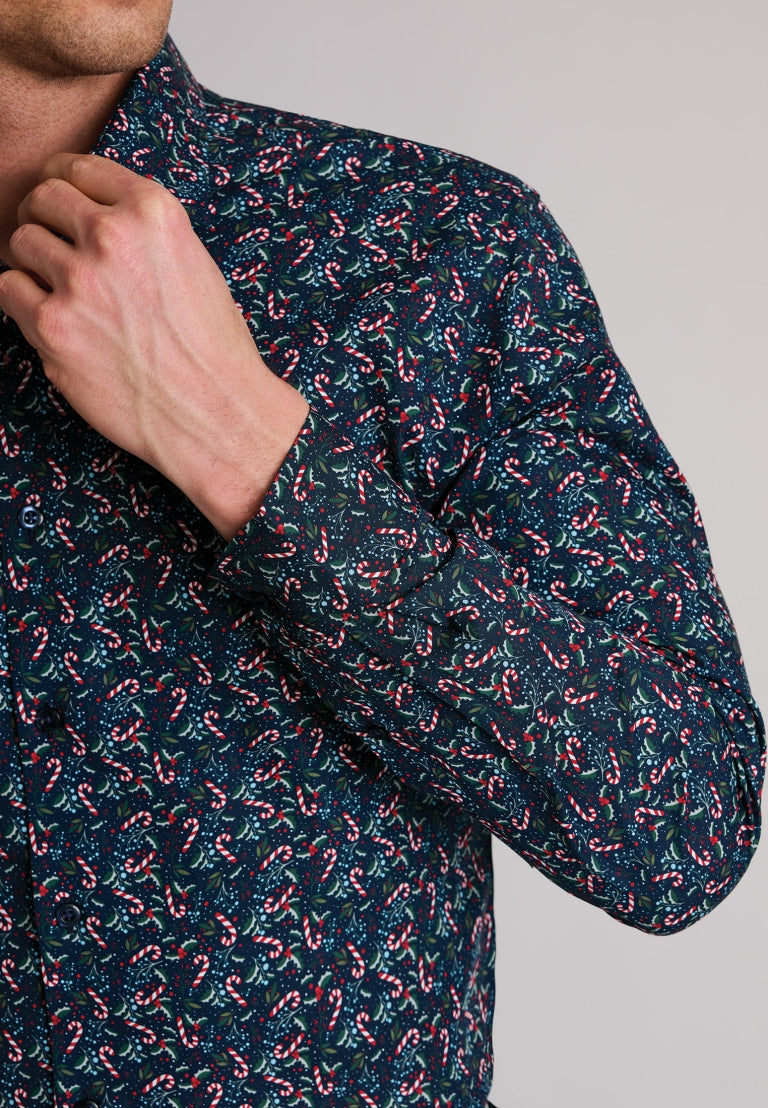 Candy Cane Print Shirt