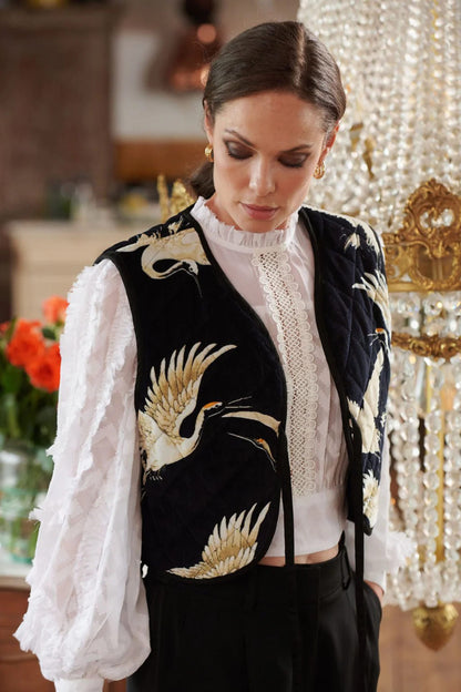 Stork Black Gilet - Small