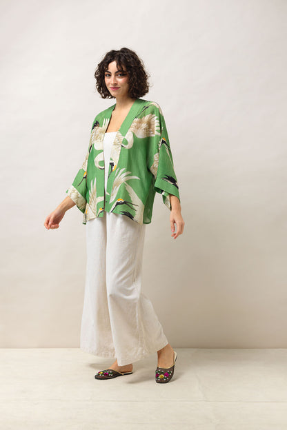 Kimono Stork Pea Green