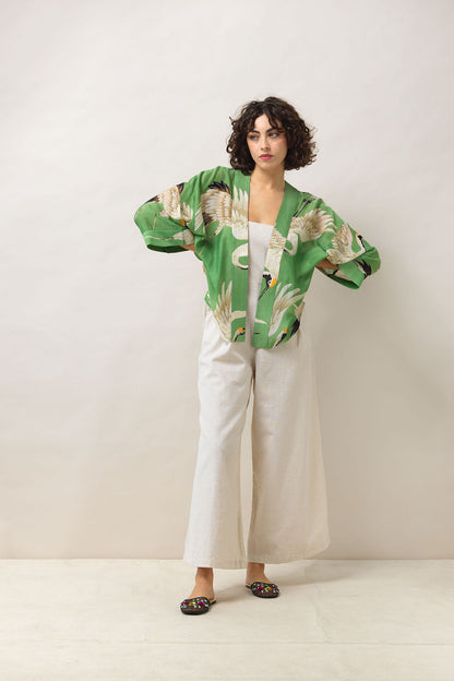Kimono Stork Pea Green