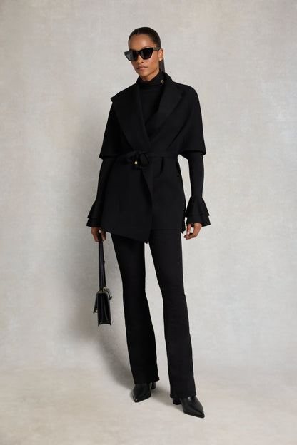 Supersoft Fluted Roll Neck Top