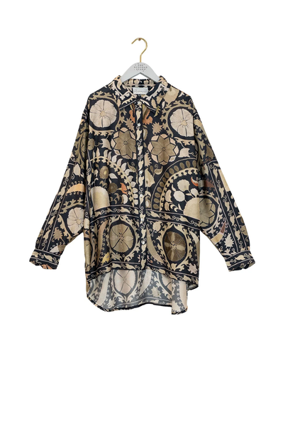 Susani Charcoal Oversized Shirt