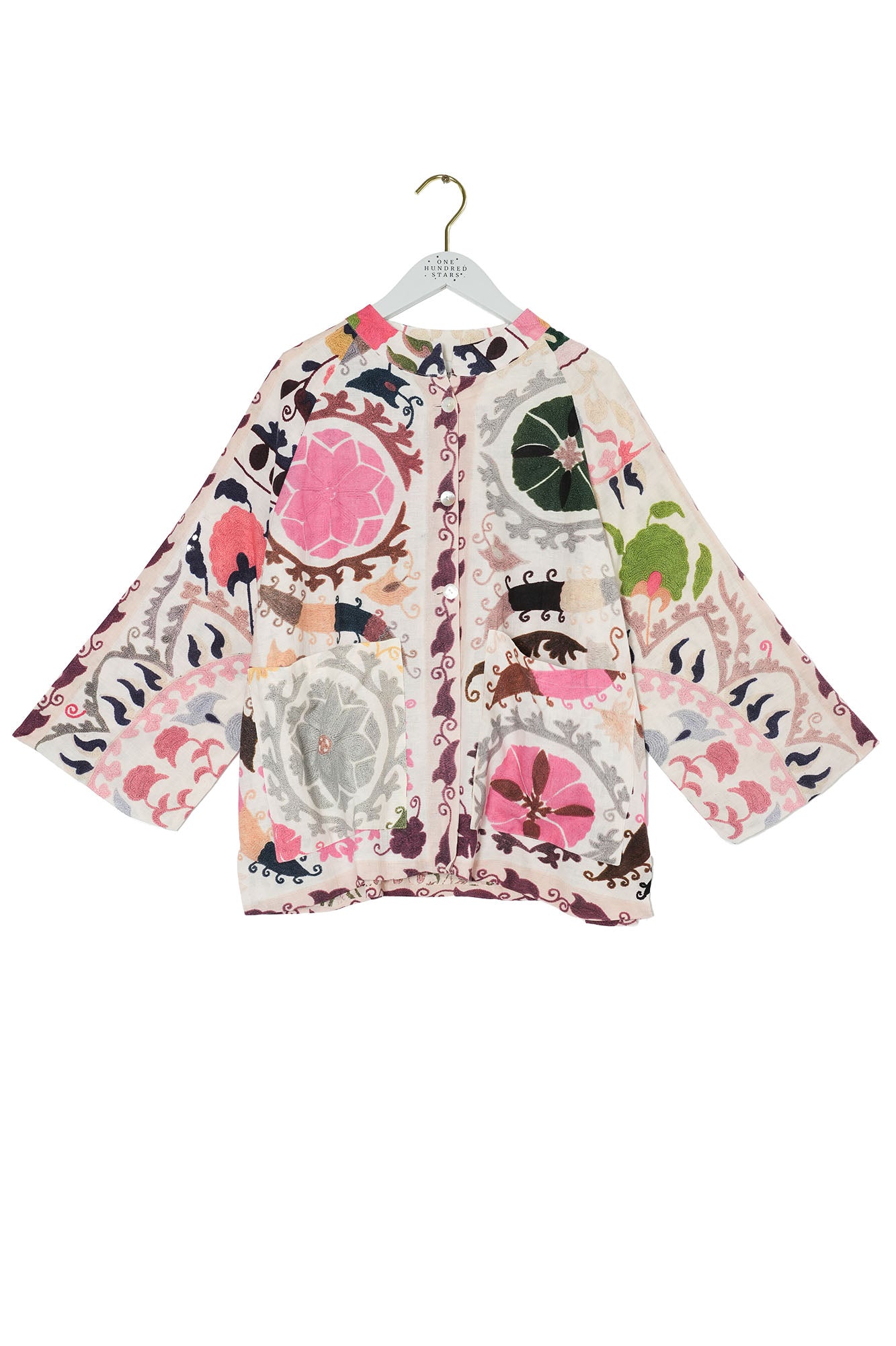 Susani Pink Linen Jacket