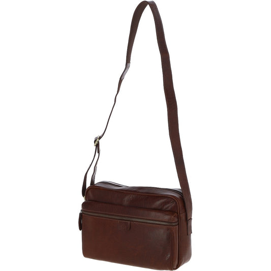 Leather Body Bag - Chestnut Tan