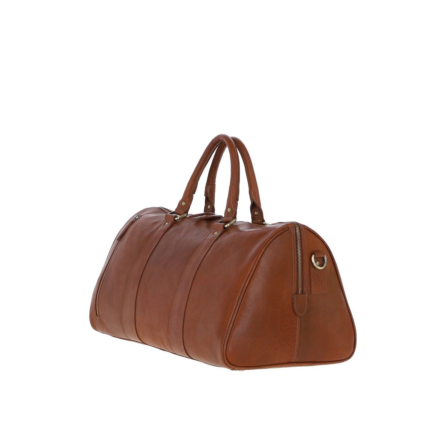 Large Leather Holdall Honey T-77