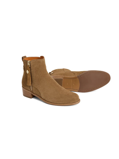 Flat Oakham Ankle Boot Suede