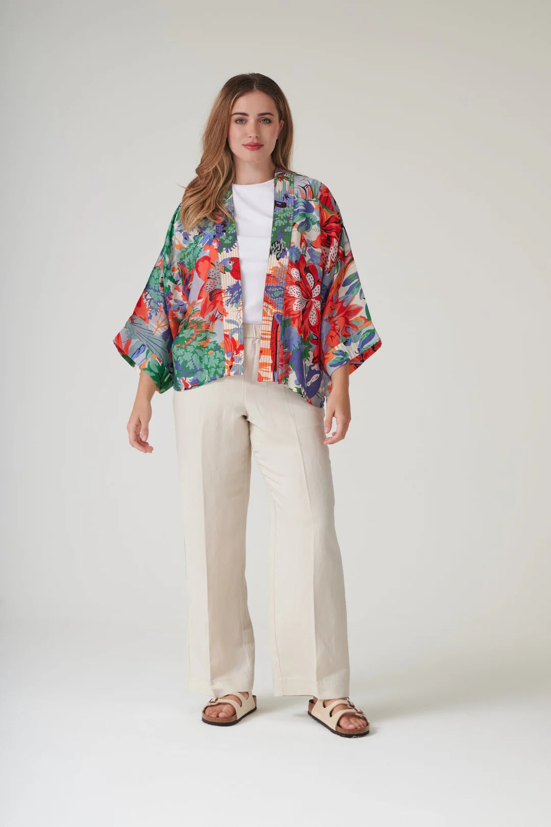 Tropicana Blue Kimono