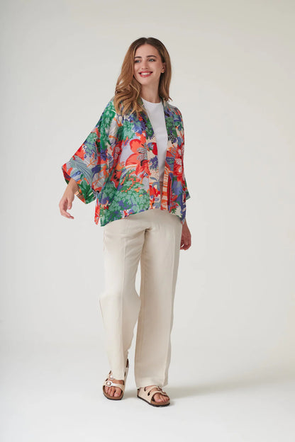 Tropicana Blue Kimono