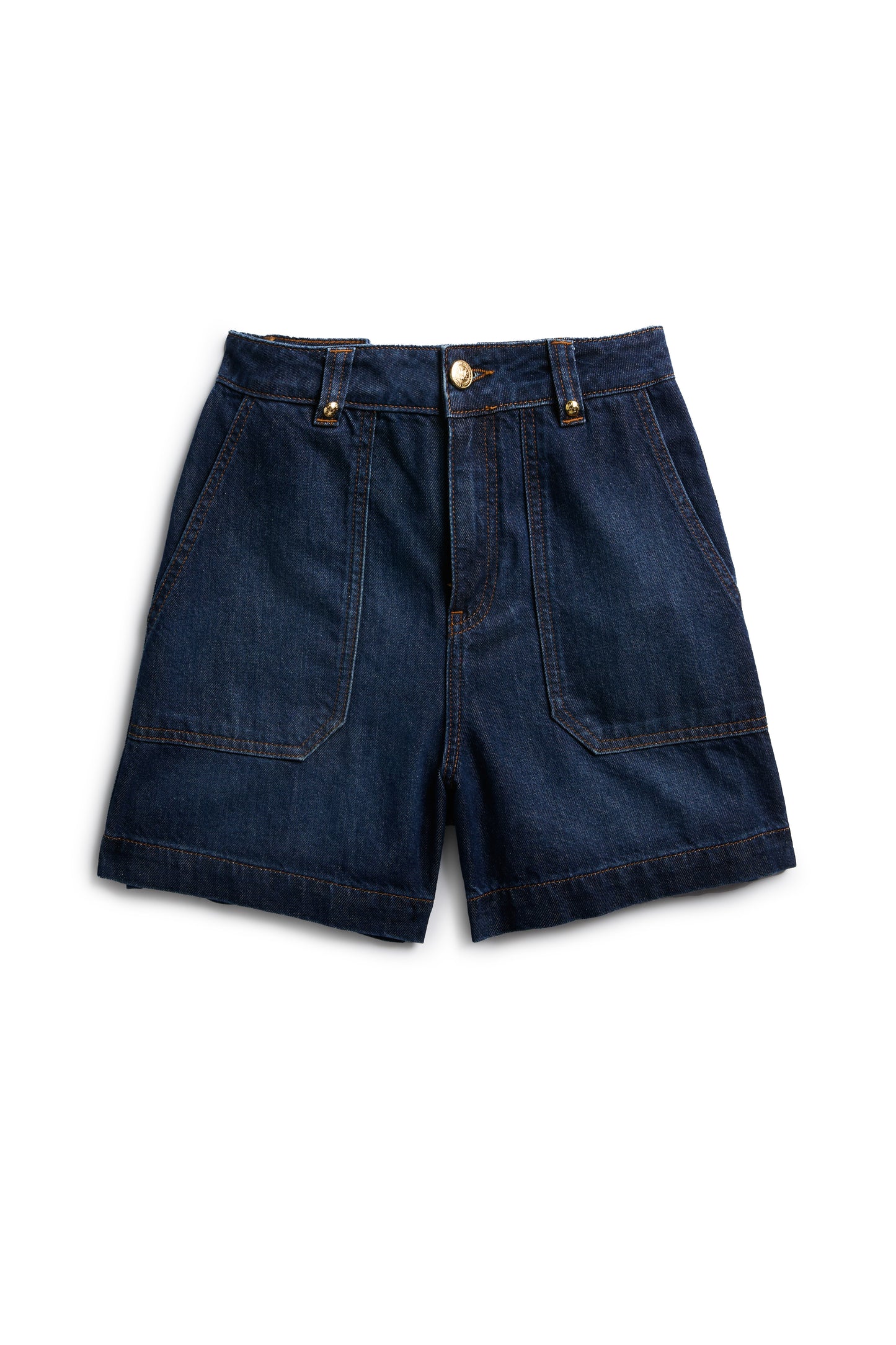 Utility Denim Shorts