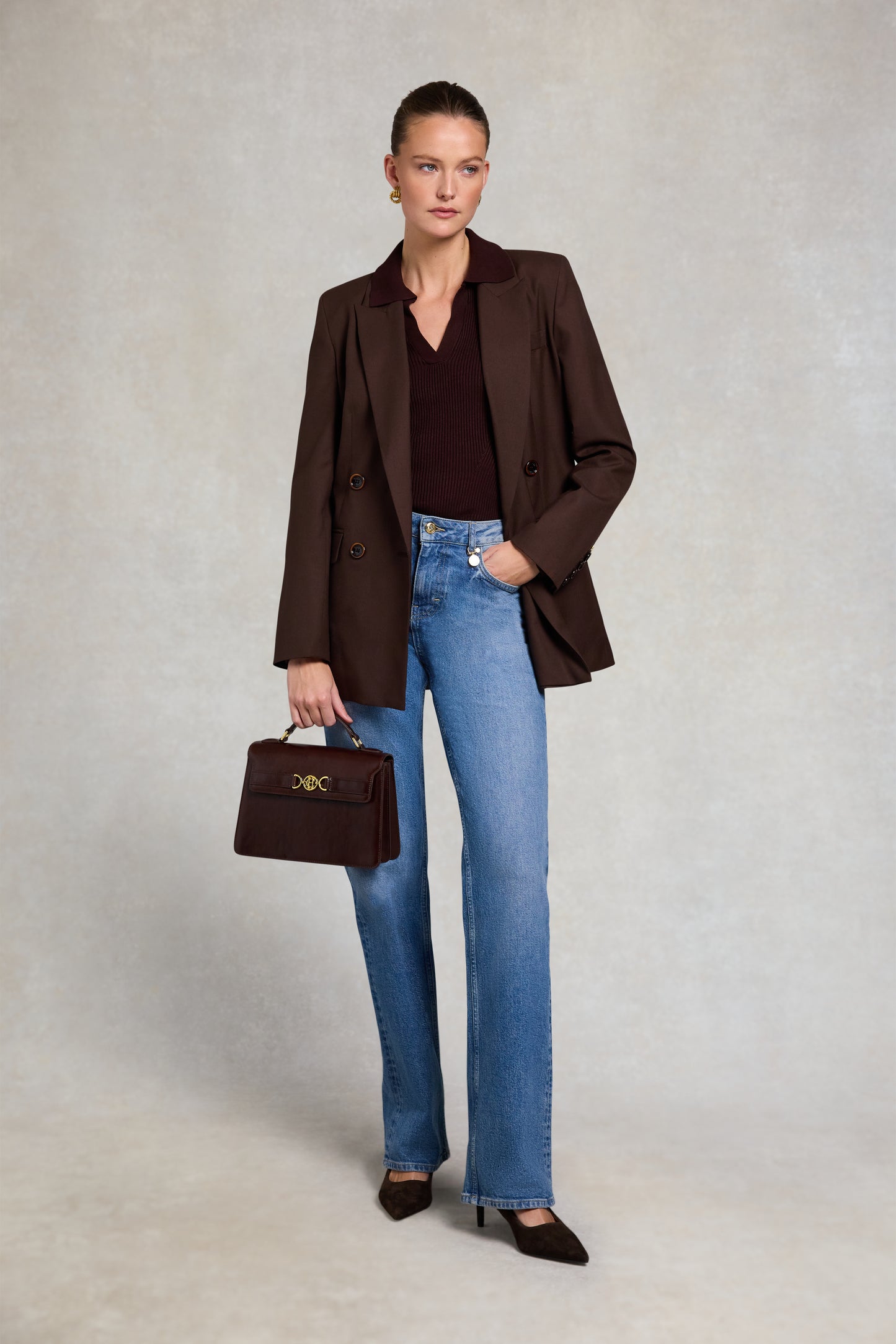 V-Neck Rib Top