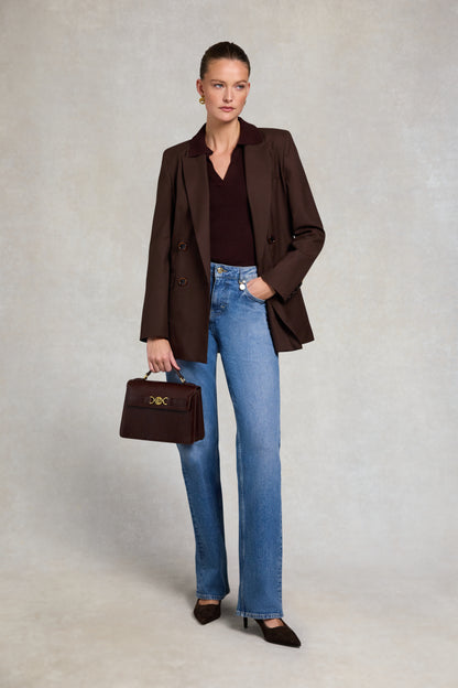 V-Neck Rib Top