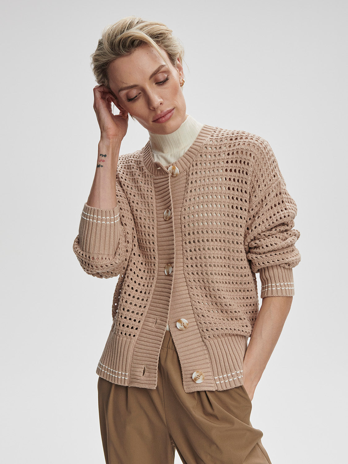 Kris Relaxed Fit Knit Cardigan