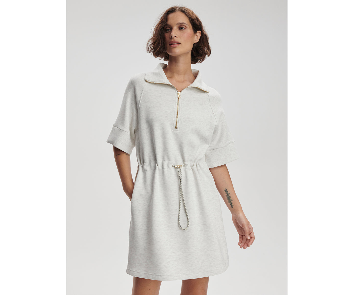 Paisley Half Zip Dress