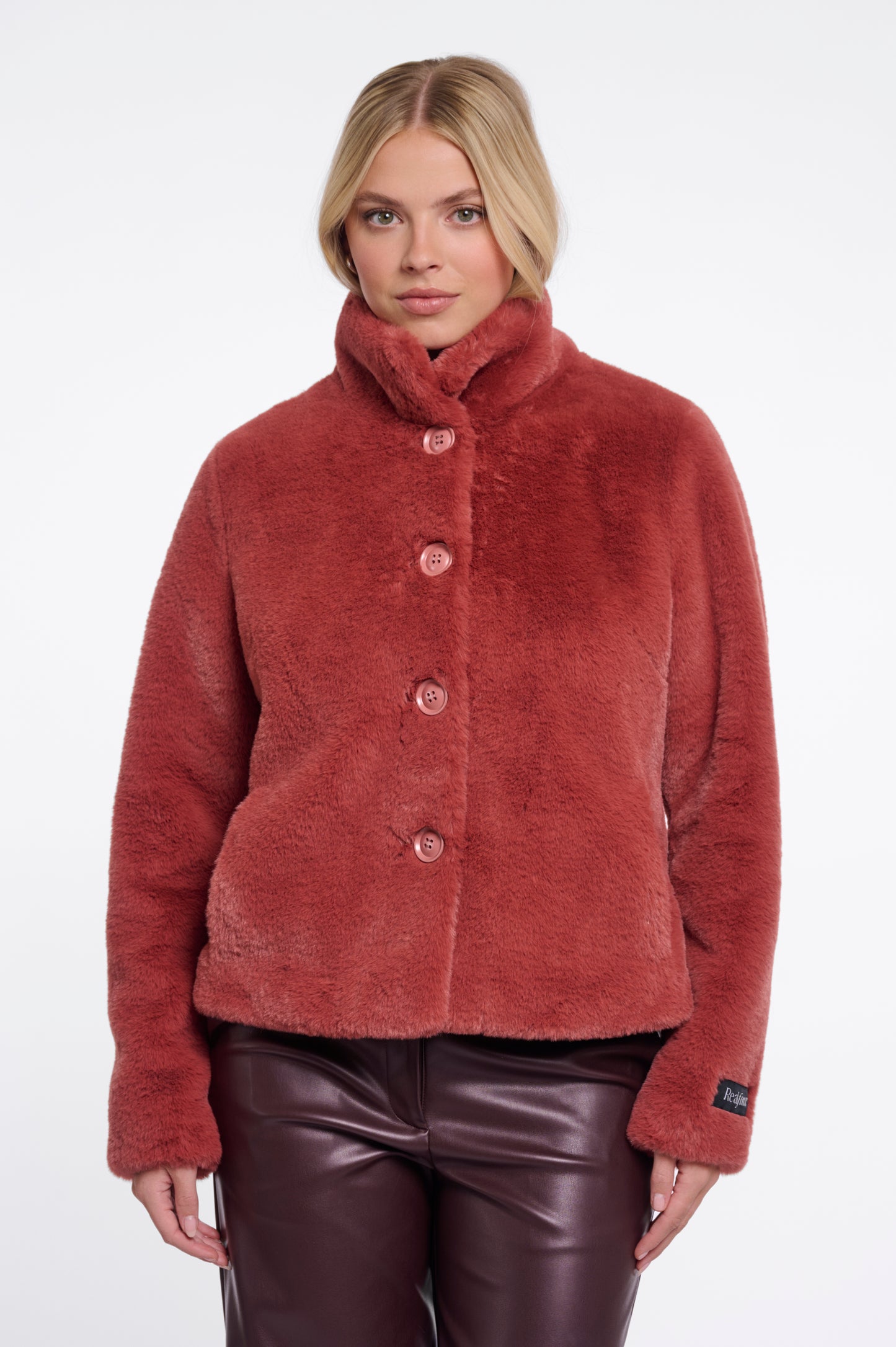 Single Breasted Faux Fur Jacket