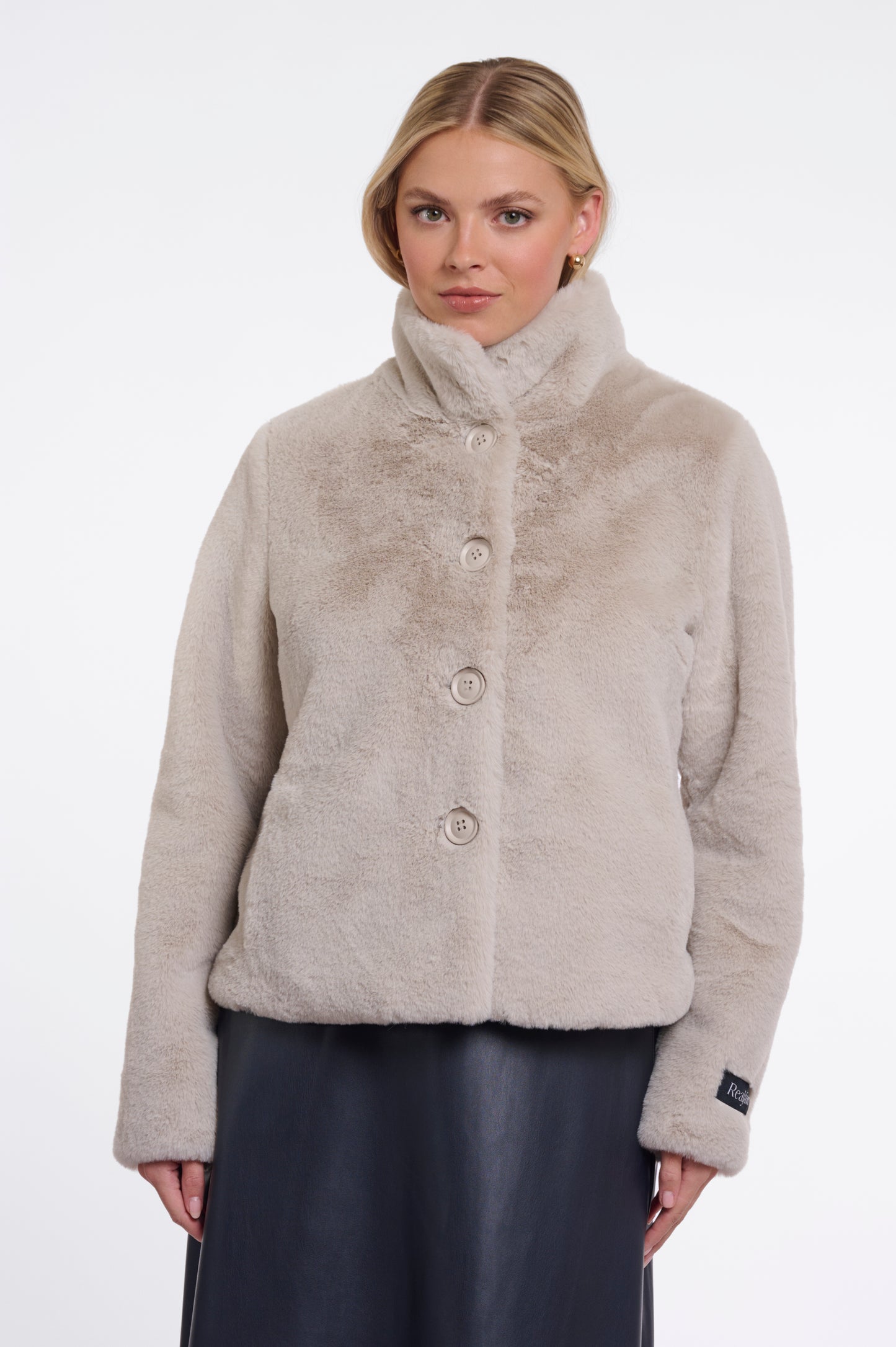Single Breasted Faux Fur Jacket