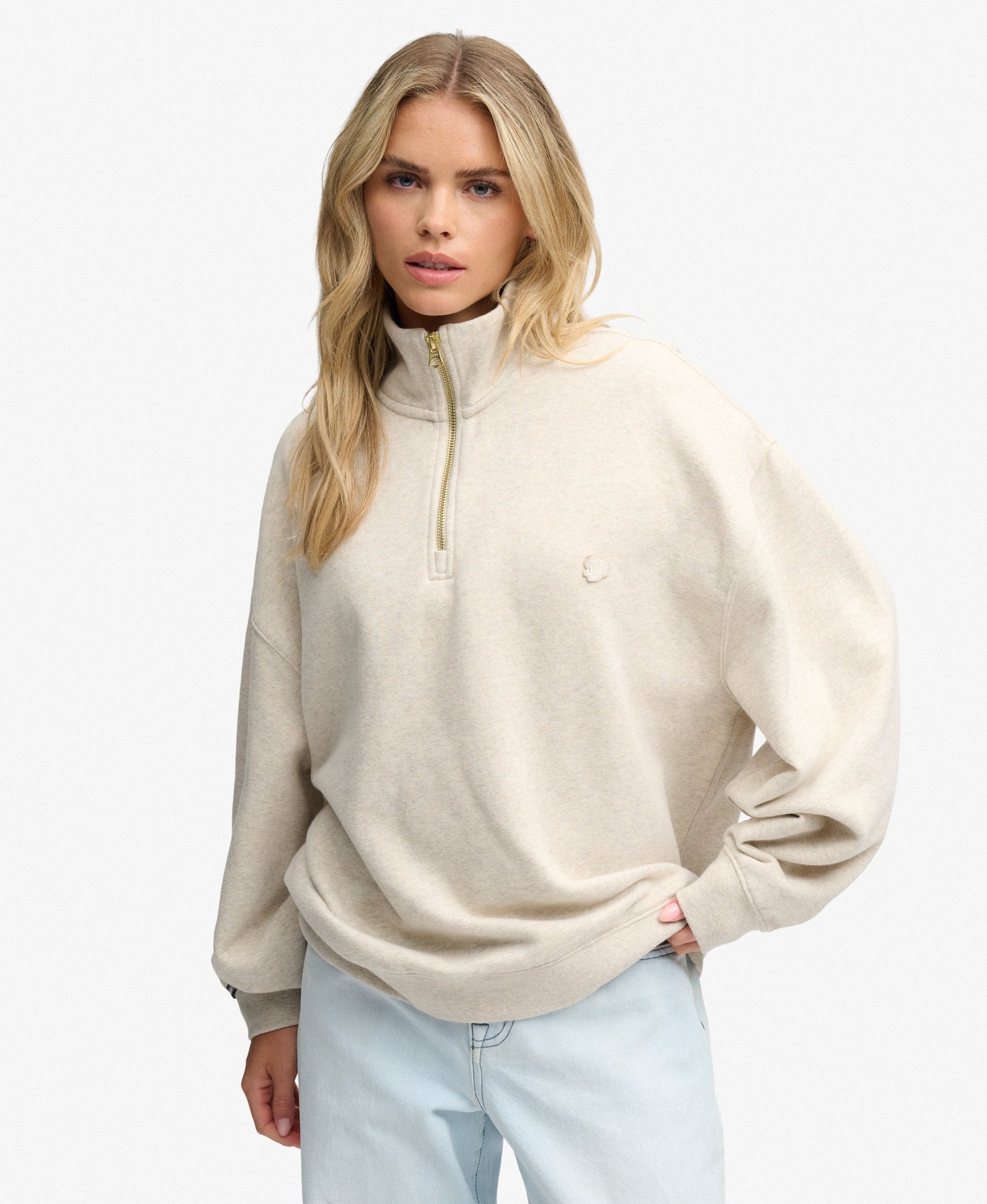 Monogram Half Zip Sweat