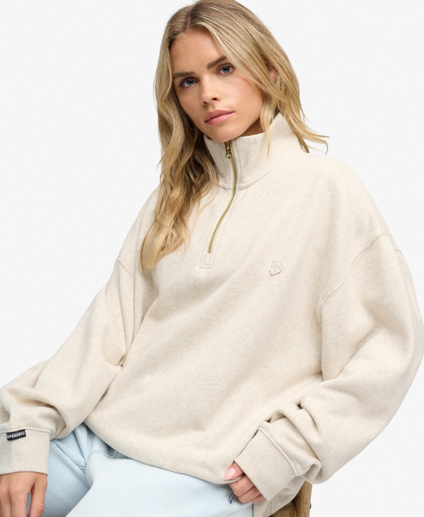 Monogram Half Zip Sweat