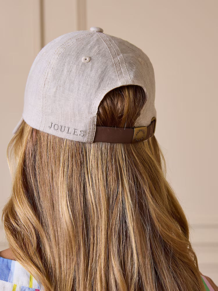 Daley Neutral Linen Baseball Cap