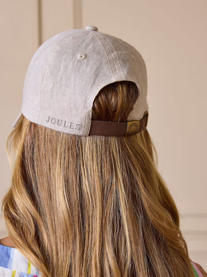 Daley Neutral Linen Baseball Cap