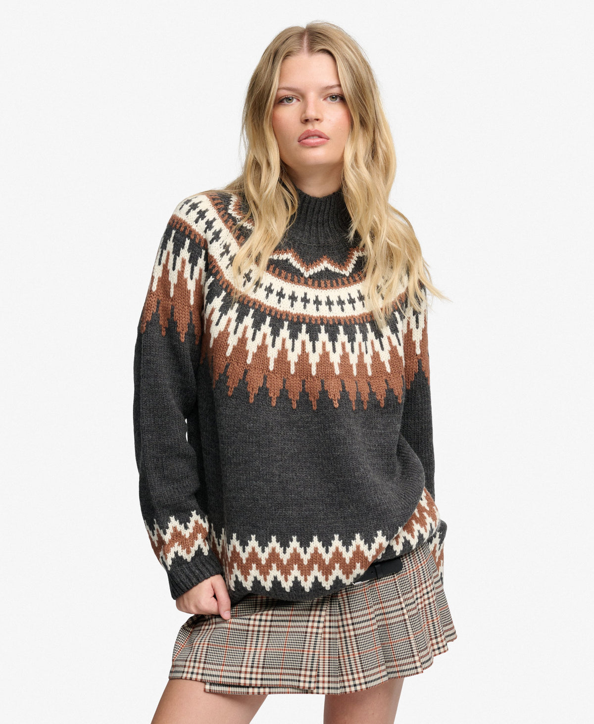Fairisle High Neck Jumper