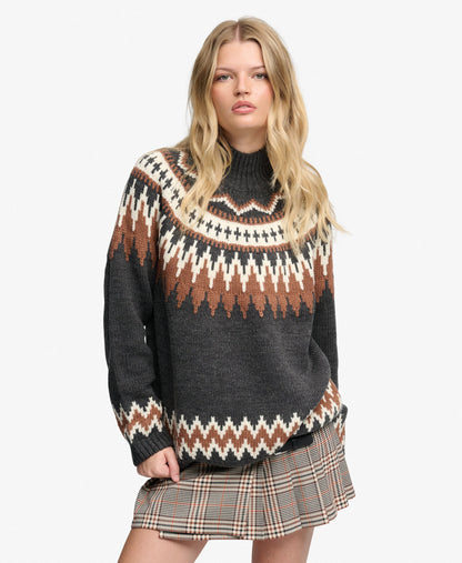 Fairisle High Neck Jumper
