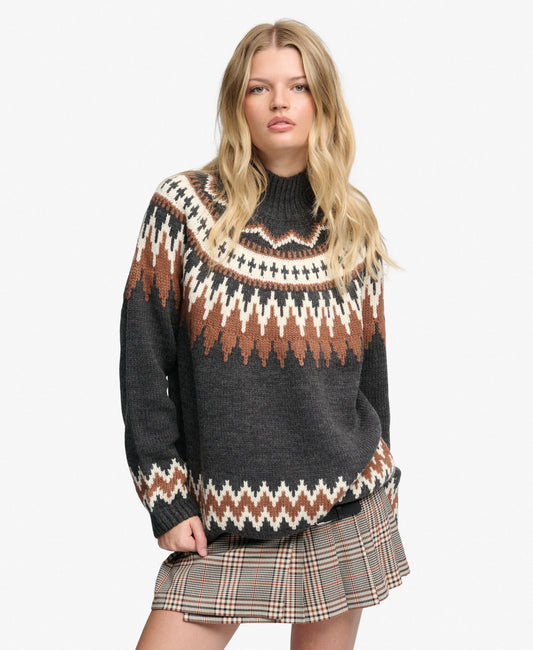 Fairisle High Neck Jumper