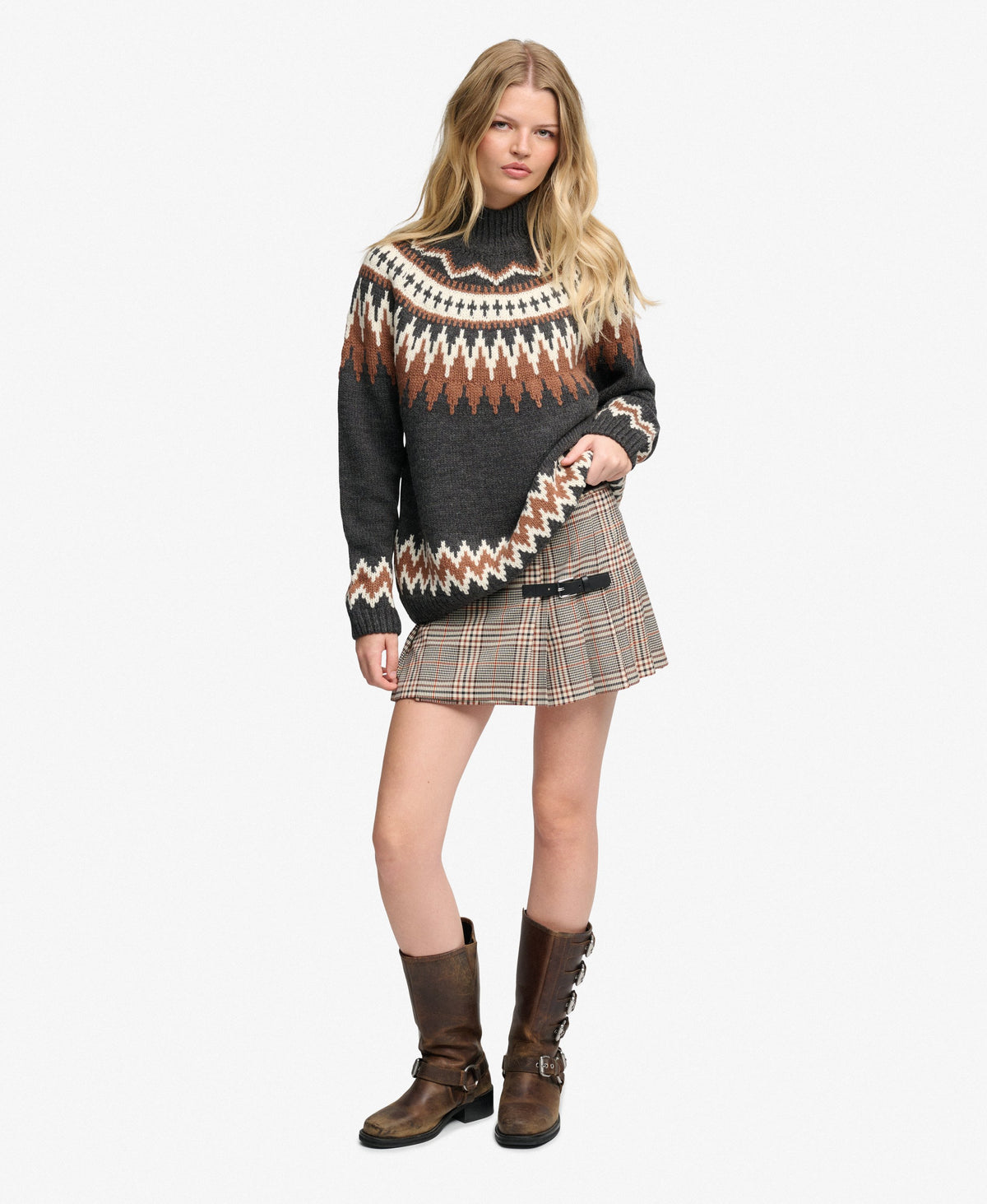 Fairisle High Neck Jumper