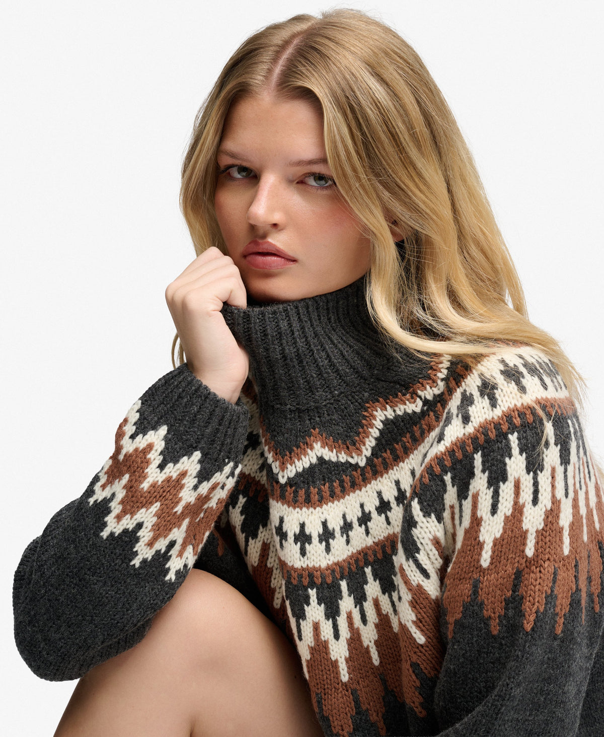 Fairisle High Neck Jumper