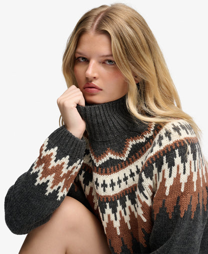 Fairisle High Neck Jumper