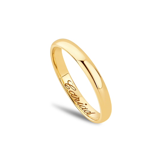Promises 9ct Solid Gold 3mm Wedding Ring  